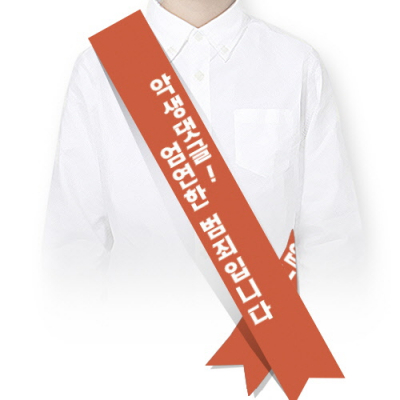 [이든교육] 사이버폭력예방 캠페인용 어깨띠 SR시리즈 (디자인 선택)